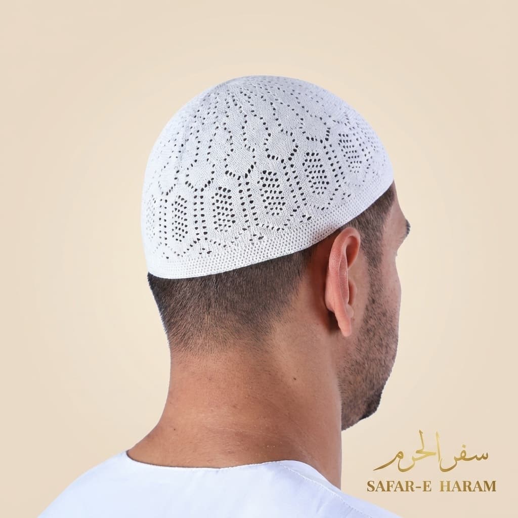 Knitted Prayer Cap for Men – Soft Comfortable Namaz Cap | Pakistani Topi
